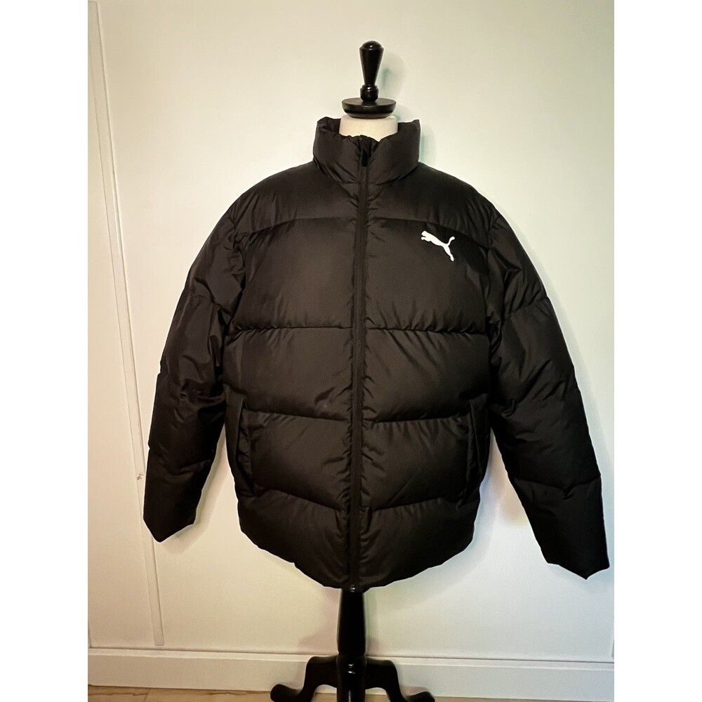 PUMA XL Ess+Fw25 Down Jacket Series Duck Down Letter Stand Collar Warm Windproof
